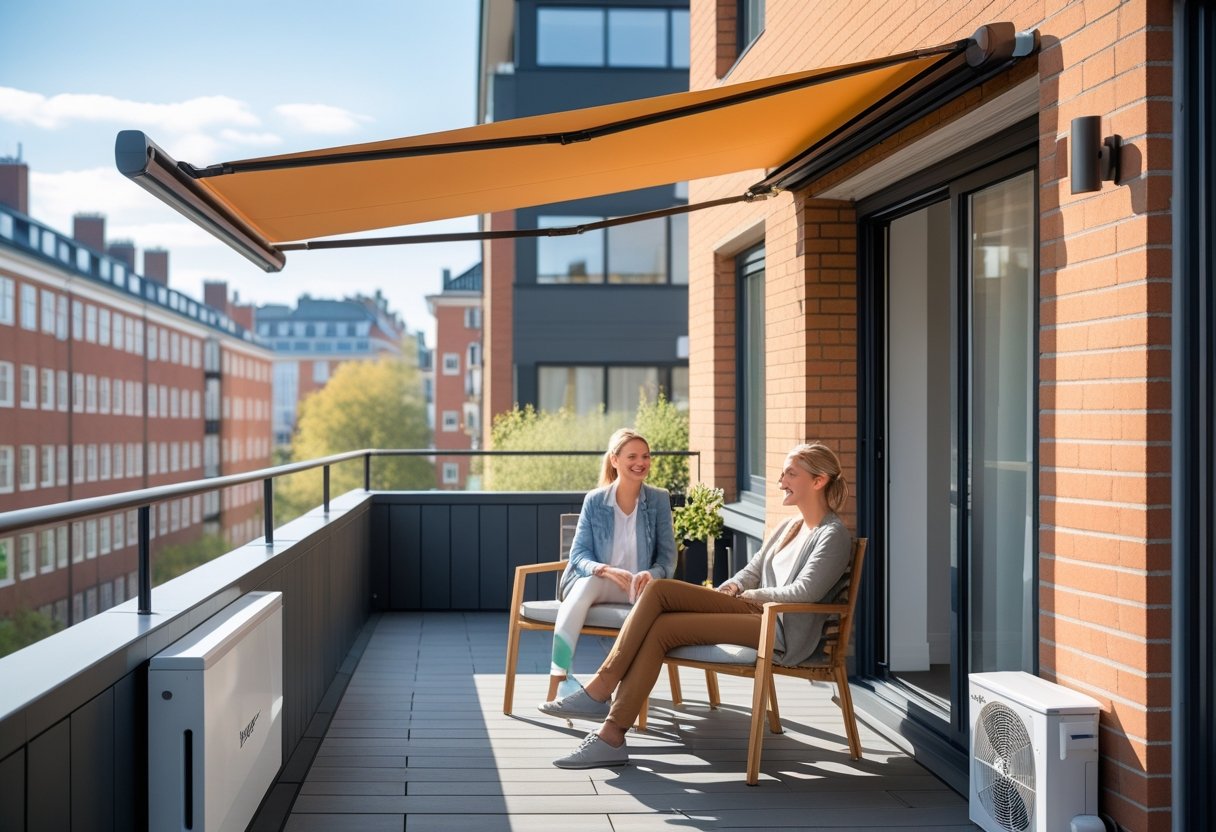 Sådan optimerer du dit hjem i Kobenhavn med varmepumper og markiser til din altan